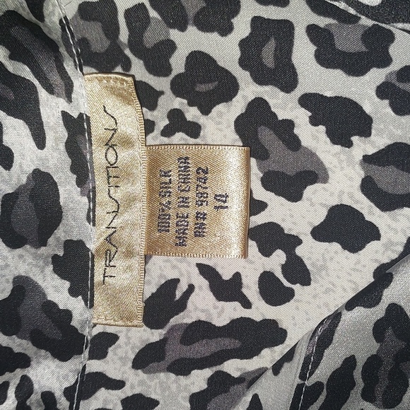 Transitions VTG 100% Silk blouse - Picture 4 of 6